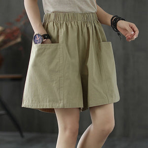 Simple Linen Cotton Shorts