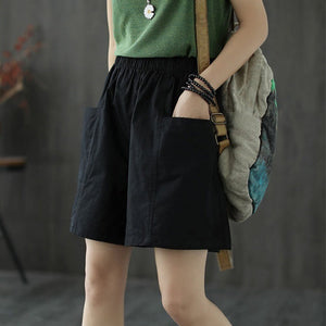 Simple Linen Cotton Shorts