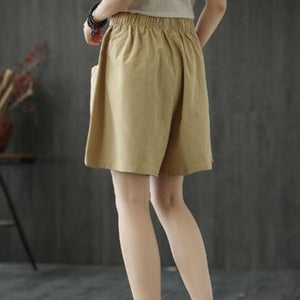 Simple Linen Cotton Shorts