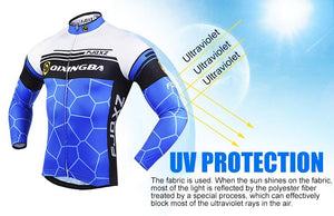 Summer wicking long-sleeved cycling suit