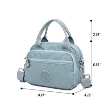 Load image into Gallery viewer, Functional Multi-Compartment Solid Color Handbag