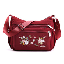 Load image into Gallery viewer, Embroidered Floral Shoulder Bag