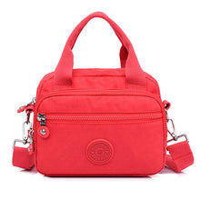 Load image into Gallery viewer, Functional Multi-Compartment Solid Color Handbag